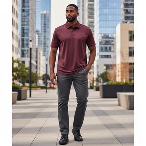 SHIRT Under Armour Men's Dark Red Polo COLLARED Shirt